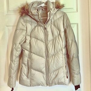 Calvin Klein Down Parka/Jacket with Fur Hood